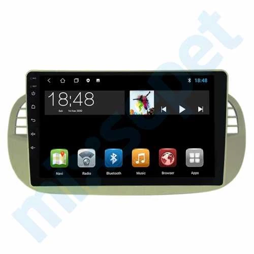 Fiat 500 / 500C Beyaz 2011-2015 4 GB Ram 32 GB Hafıza Qled 9 İnç Android Auto ve CarPlay Multimedya Sistemi ürün görseli