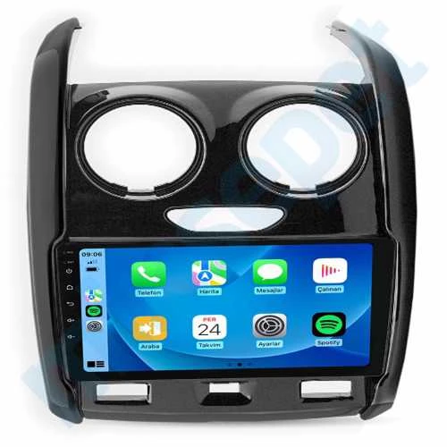 Dacia Duster 2013-2017 8 GB Ram 128 GB Hafıza Qled 9 İnç Android Auto ve CarPlay Multimedya Sistemi ürün görseli