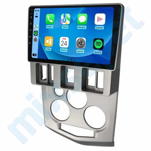 Dacia Logan 2004-2008 L90 8 GB Ram 128 GB Hafıza Qled 9 İnç Android Auto ve CarPlay Multimedya Sistemi ürün görseli