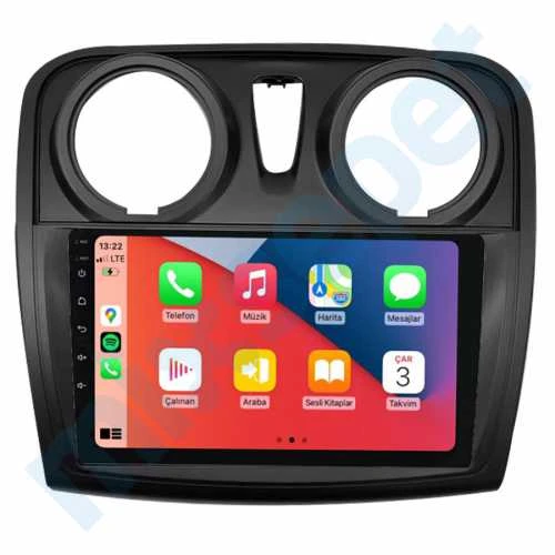 Dacia Sandero Stepway 2015-2018 4 GB Ram 64 GB Hafıza Qled 9 İnç Android Auto ve CarPlay Multimedya Sistemi ürün görseli