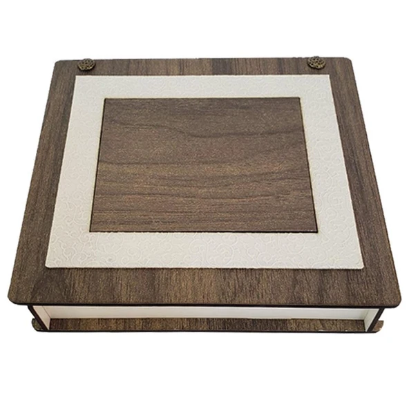 Cüzdan Anahtarlık Ahşap Kutulu Set - Resim 2