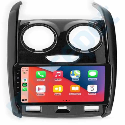 Dacia Duster 2013-2017 4 GB Ram 64 GB Hafıza Qled 9 İnç Android Auto ve CarPlay Multimedya Sistemi ürün görseli