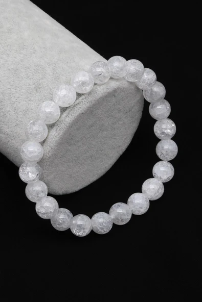 Necef Doğal Taş Bileklik 8 mm Küre Kesim ürün görseli