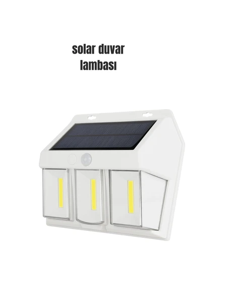 Suya Dayanıklı Solar Duvar Lambası – Akıllı Gece Sensörlü Işık ürün görseli