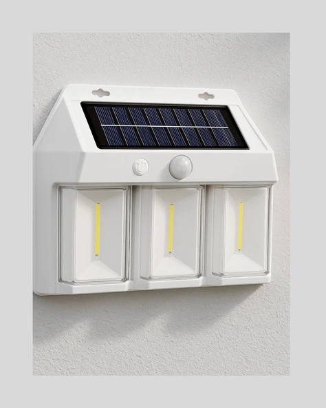 Suya Dayanıklı Solar Duvar Lambası – Akıllı Gece Sensörlü Işık - Resim 2