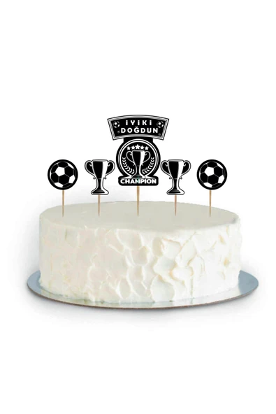 ALPJOY Pasta Süsü -Champion Siyah Beyaz- ürün görseli 1