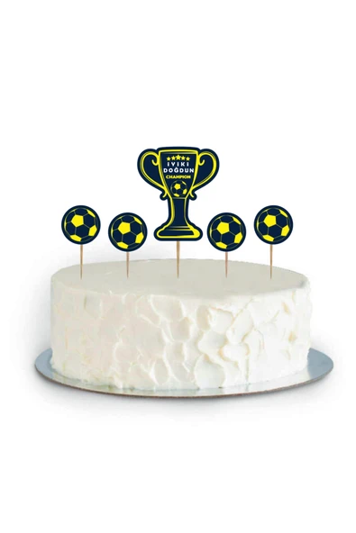 ALPJOY Pasta Süsü -Champion Sarı Lacivert- ürün görseli 1