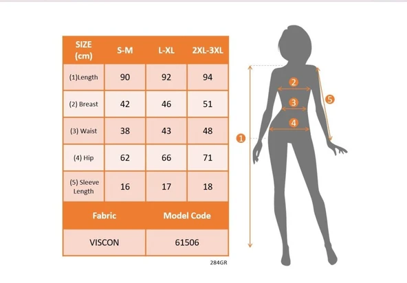 Kadın Kısa Kollu V Yakalı önden Düğmeli çift Renkli Viskon Elbise - Resim 4