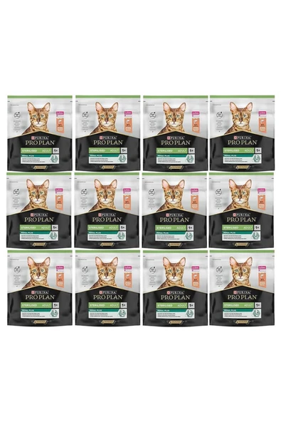 Proplan Sterilised Somon Kısır Kedi Maması 400 Gr*12 Adet ürün görseli 1