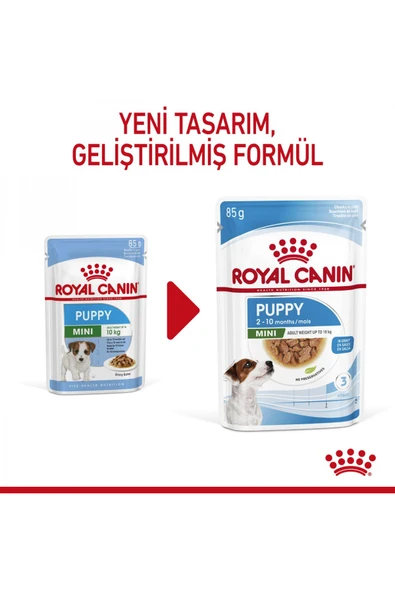 Küçük Irklar için Yavru Yaş Köpek Maması 12 x 85g - 5