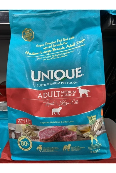 Medium Large Yetişkin Kuzu Etli 3kg