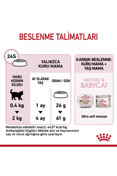 Mother&babycat Gebe/laktasyondaki Anne Ve Yavru Kedi Için Kuru Kedi Maması 4kg - Resim 7