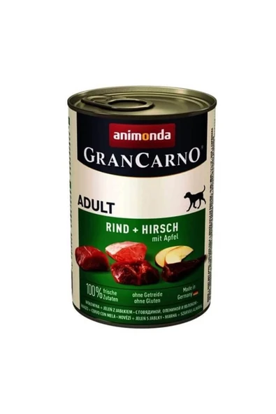 Gran Carno Geyikli ve Elmalı Köpek Konservesi 400 Gr