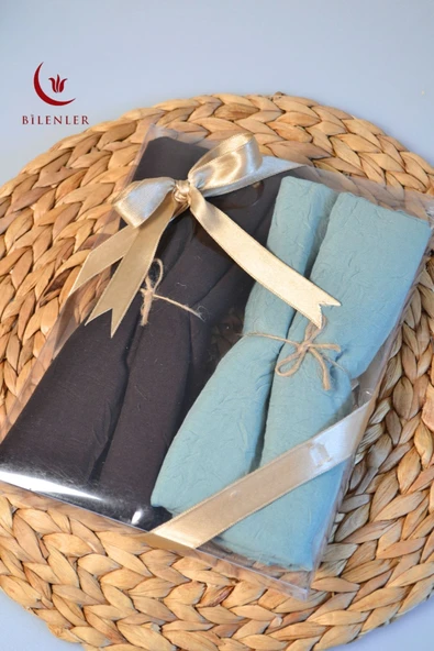 Bambu Kraş Şal – 75x210 cm | Nefes Alabilir, Terletmez, Tok Duruşlu Mevsimlik Kumaş (2'li Kutu) - 1