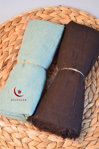 Bambu Kraş Şal – 75x210 cm | Nefes Alabilir, Terletmez, Tok Duruşlu Mevsimlik Kumaş (2'li Kutu) - 4