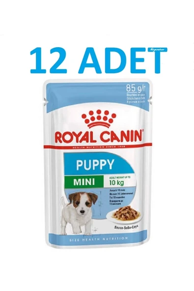 Mini Puppy Pouch Küçük Irk Yavru Köpek Yaş Mama 85 G X 12 Adet