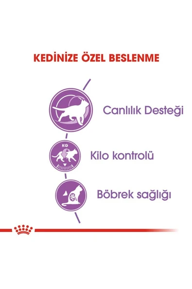 Sterilised Kısırlaştırılmış 7 Yaş Ve Üzeri Kediler Için Kuru Kedi Maması 1.5kg - Resim 5