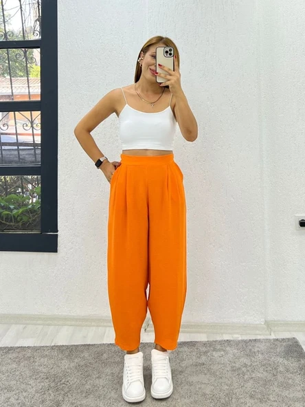 Kadın Yüksek Bel Hürrem Pantolon ürün görseli