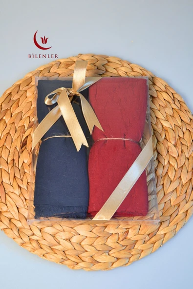 Bambu Kraş Şal – 75x210 cm | Nefes Alabilir, Terletmez, Tok Duruşlu Mevsimlik Kumaş (2'li Kutu) - 11