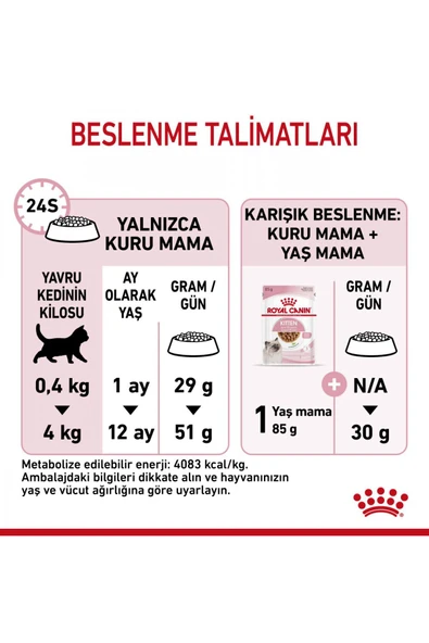 Kitten Yavru Kediler Için Kuru Kedi Maması 2kg - Resim 7