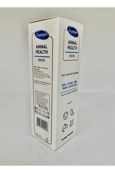Crystalin Animal Health 100ml Göz, Kulak, Ağız, Bakım Solüsyonu, Kedi, Köpek, Temizleme Solüsyonu - 3