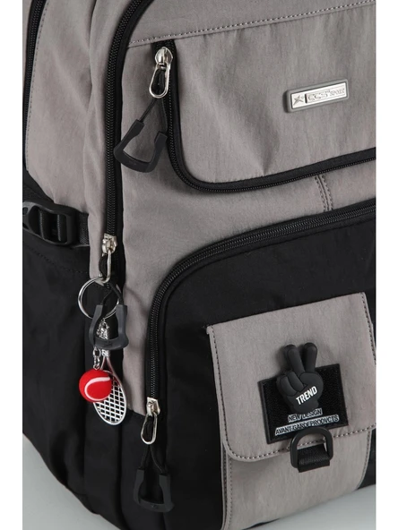 Ççs Dayanıklı ve Konforlu Siyah Gri Spor, Okul Sırt Çantası (51929) - 3