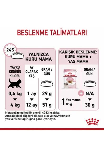 Kitten Yavru Kediler için Kuru Kedi Maması 2kg - Resim 8