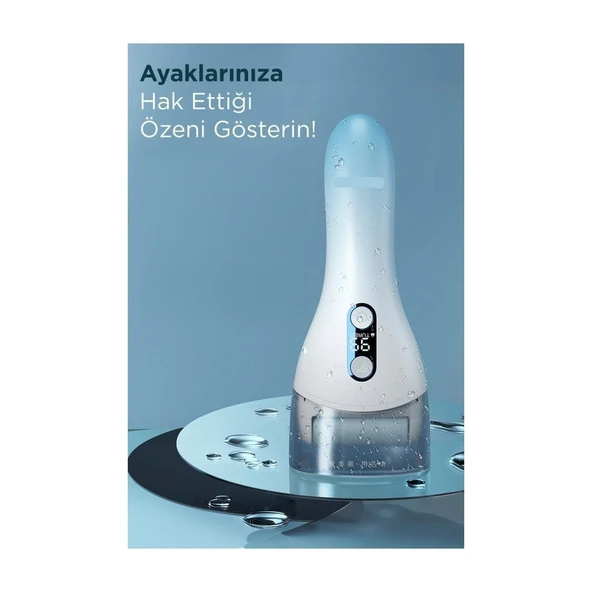 LED Ekran Göstergeli Turbo Modlu Su Geçirmez Ayak Bakım Törpüsü - 5