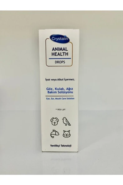 Crystalin Animal Health 100ml Göz, Kulak, Ağız, Bakım Solüsyonu, Kedi, Köpek, Temizleme Solüsyonu - 4