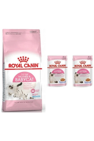 Mother And Babycat Yavru Kedi Maması 2kg + 2 Adet Kitten Pouch Yaşmama ürün görseli 1