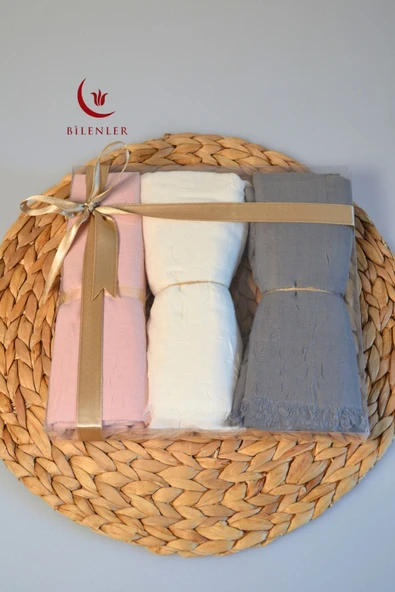 Bambu Kraş Şal – 75x210 cm | Nefes Alabilir, Terletmez, Tok Duruşlu Mevsimlik Kumaş (3'lü Kutu) - 9