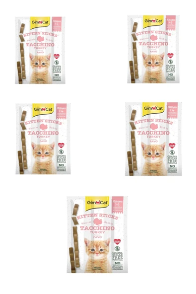 Kitten Stick Yavru Ödül Çubuğu 3'lü 5 Adet- 15 Gr