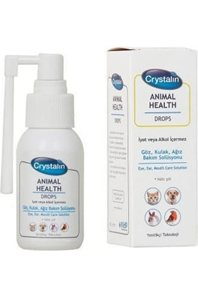 Crystalin Animal Health 50 ml Kedi Ve Köpek Göz Kulak Ağız Bakım