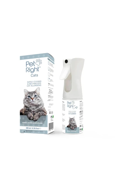 Pet Right Cats Kedi Alerjinini Nötralize Eden Sprey Petright