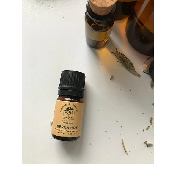 Nine Mine Saf ve Doğal Bergamot Uçucu Yağı 5 ml - Resim 2