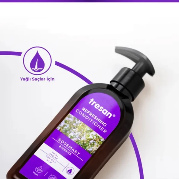 Tresan Biberiye Canlandırıcı Sülfatsız Bakım Saç Kremi 300 ml - Resim 3