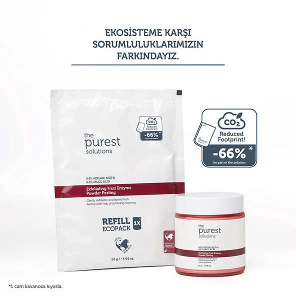 The Purest Solutions Exfoliating Fruit Enzyme Powder Peeling 55 gr - Refill - Resim 7