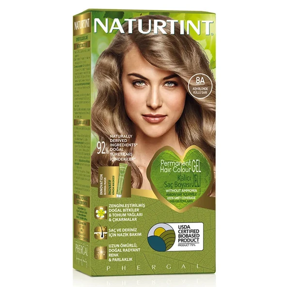 Naturtint Doğal Saç Boyası - 8A Kül Sarısı ürün görseli 1