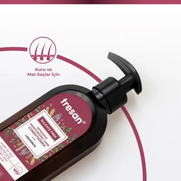 Tresan Meyan Kökü Yoğun Nemlendirici Sülfatsız Bakım Saç Kremi 300 ml - Resim 3