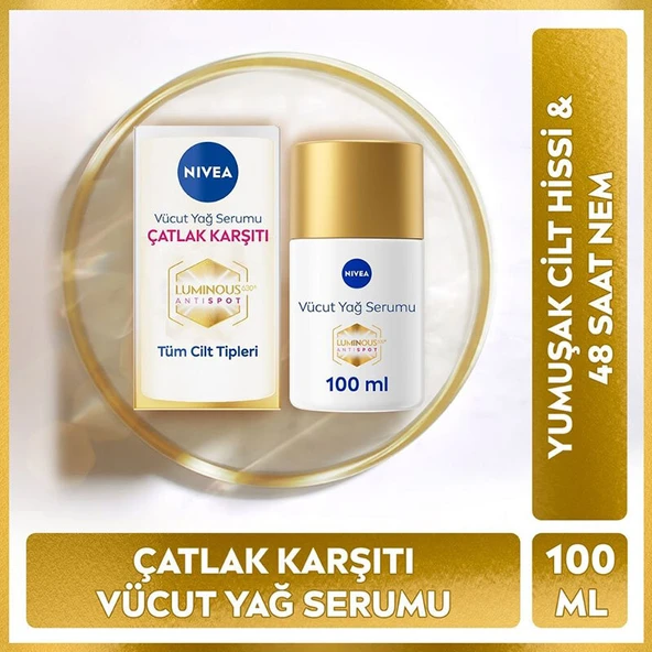 Nivea Luminous630 Çatlak Karşıtı Vücut Yağ Serumu 100 ml - Resim 2