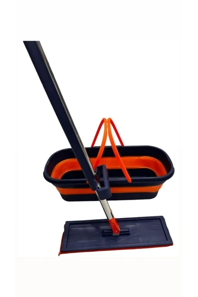 ELCY Katlanır Mop Kendinden Sıkmalı Mikrofiber Pratik Temizlik Mopu - 2