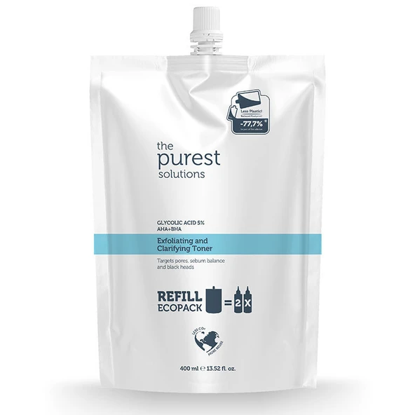 The Purest Solutions Exfoliating + Clarifying Toner 400 ml - Refill ürün görseli