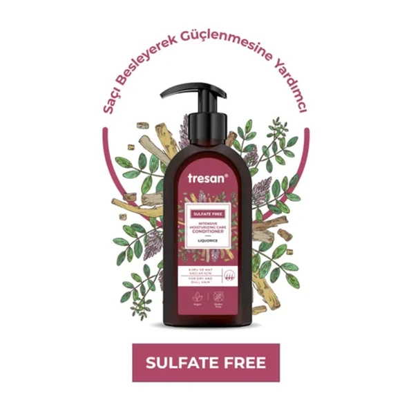 Tresan Meyan Kökü Yoğun Nemlendirici Sülfatsız Bakım Saç Kremi 300 ml - Resim 2