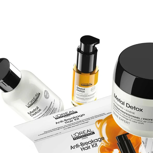 Loreal Professionnel Anti-Breakage Hair Kit - Şampuan - Maske - Bakım Yağı - Resim 3
