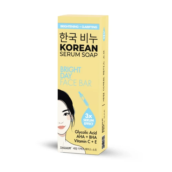 Greenlabel Korean Serum Soap Vitamin Day Face Bar 3x60 gr - Resim 4