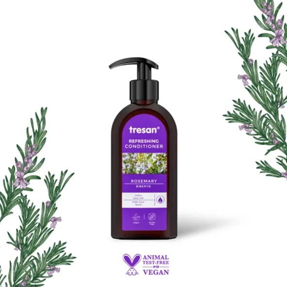 Tresan Biberiye Canlandırıcı Sülfatsız Bakım Saç Kremi 300 ml - Resim 4