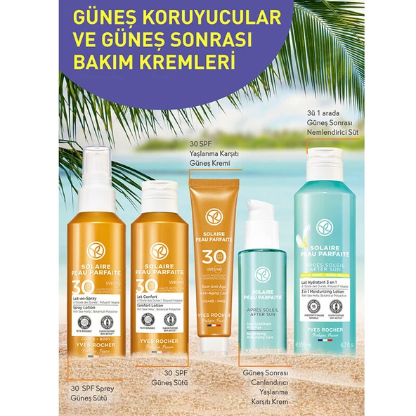 Yves Rocher Solaire Peau Parfaite Spf 30 Güneşe Karşı Koruyucu Süt 150 ml - 3