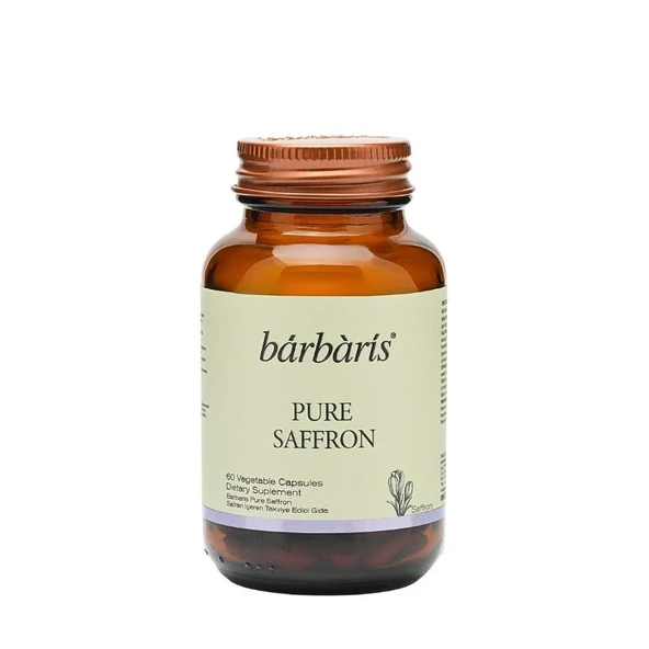 Barbaris Pure Saffron Takviye Edici Gıda 60 Bitkisel Kapsül ürün görseli