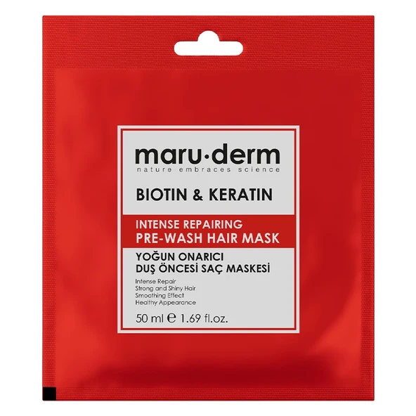 Maruderm Biotin and Keratin Intense Repairing Duş Öncesi Saç Maskesi 50 ml ürün görseli