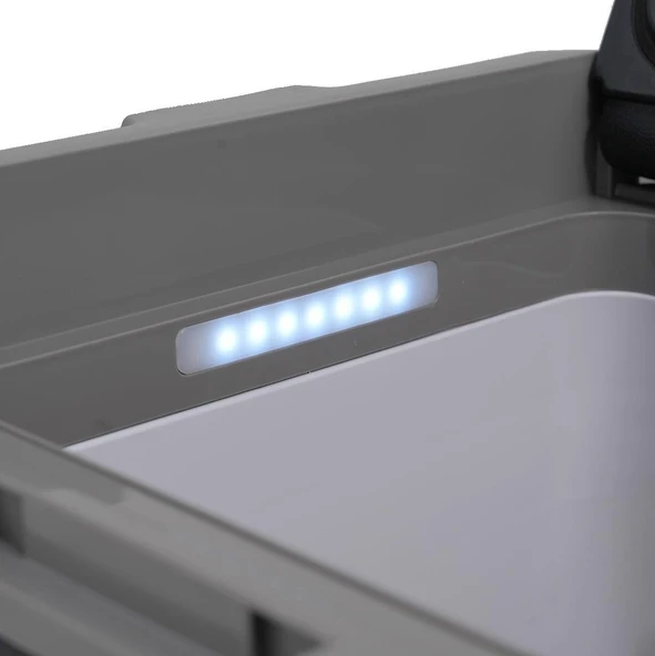 TC21-18 Çift Kapaklı 50 Litre Taşınabilir Araç Buzdolabı 12V/24V/220V Uyumlu - Resim 3